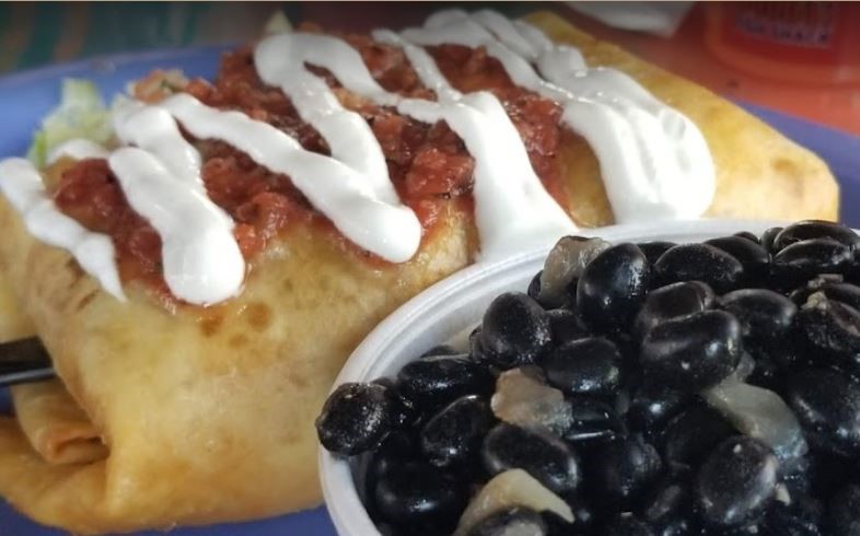 Chimichanga, Chimichanga is a deep-fried burrito that is po…